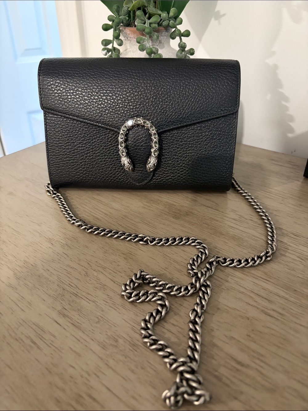 Gucci Dionysus Wallet On Chain. / clutch